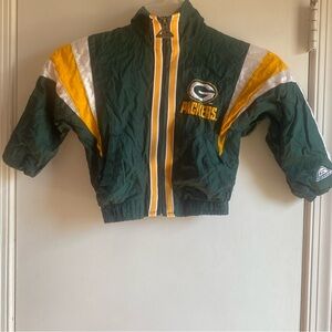 Vintage NFL Green Bay Packers Jacket Windbreaker Size 4